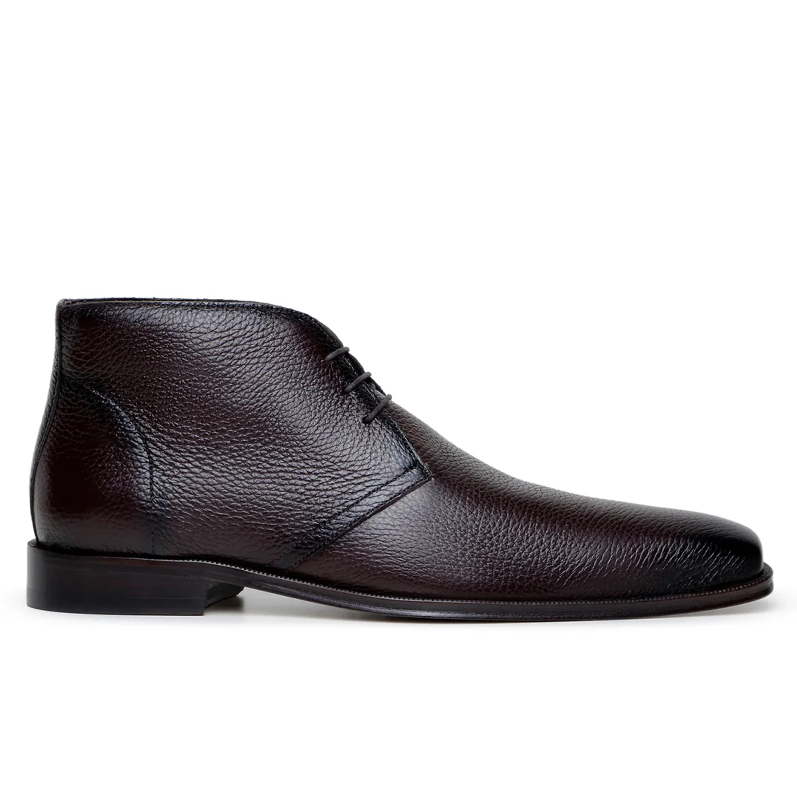Men's Belvedere Axel Calfskin Chukka Dress Boot in Brown