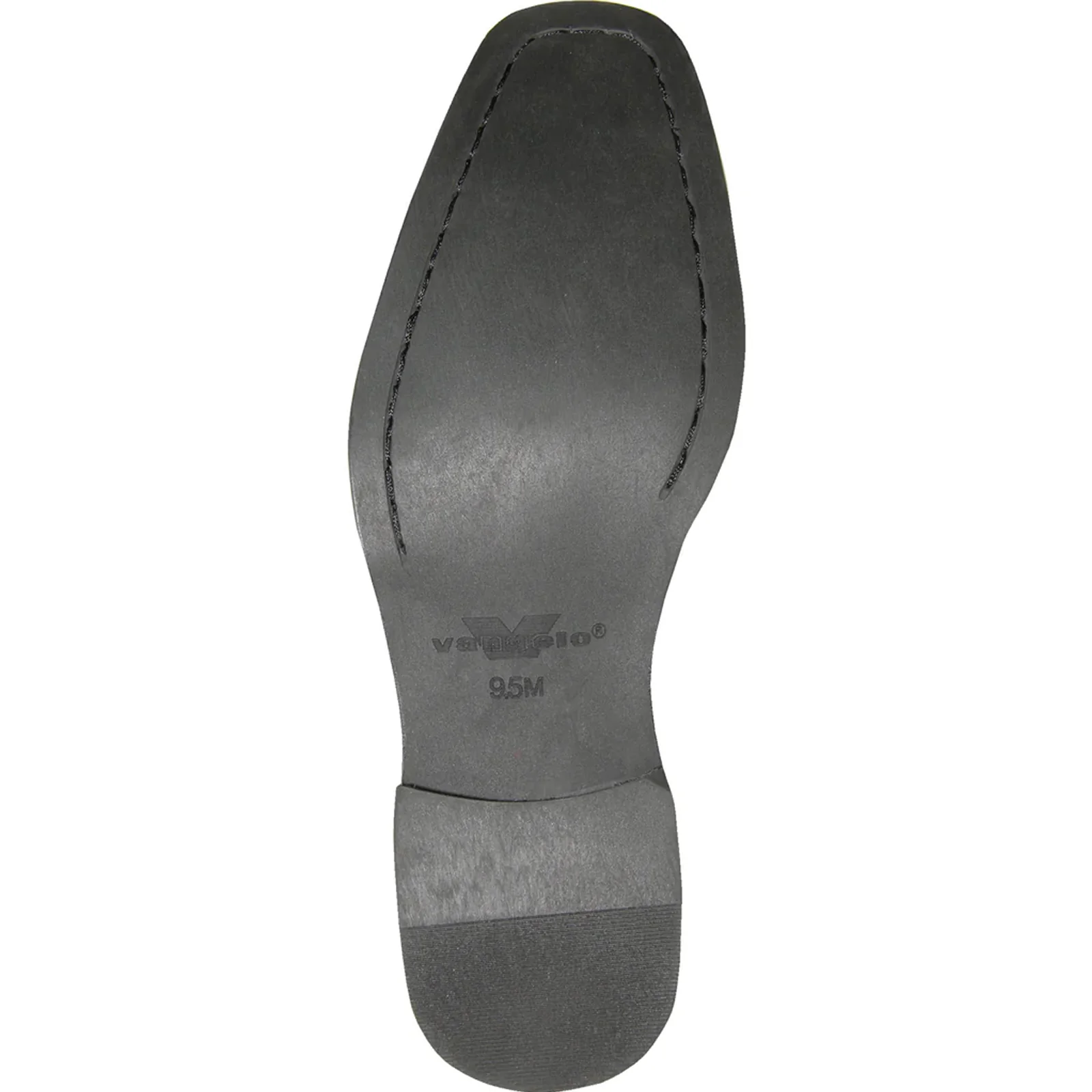Mens Classic Moc Toe Tuxedo Prom Shoe in Black - Image 7