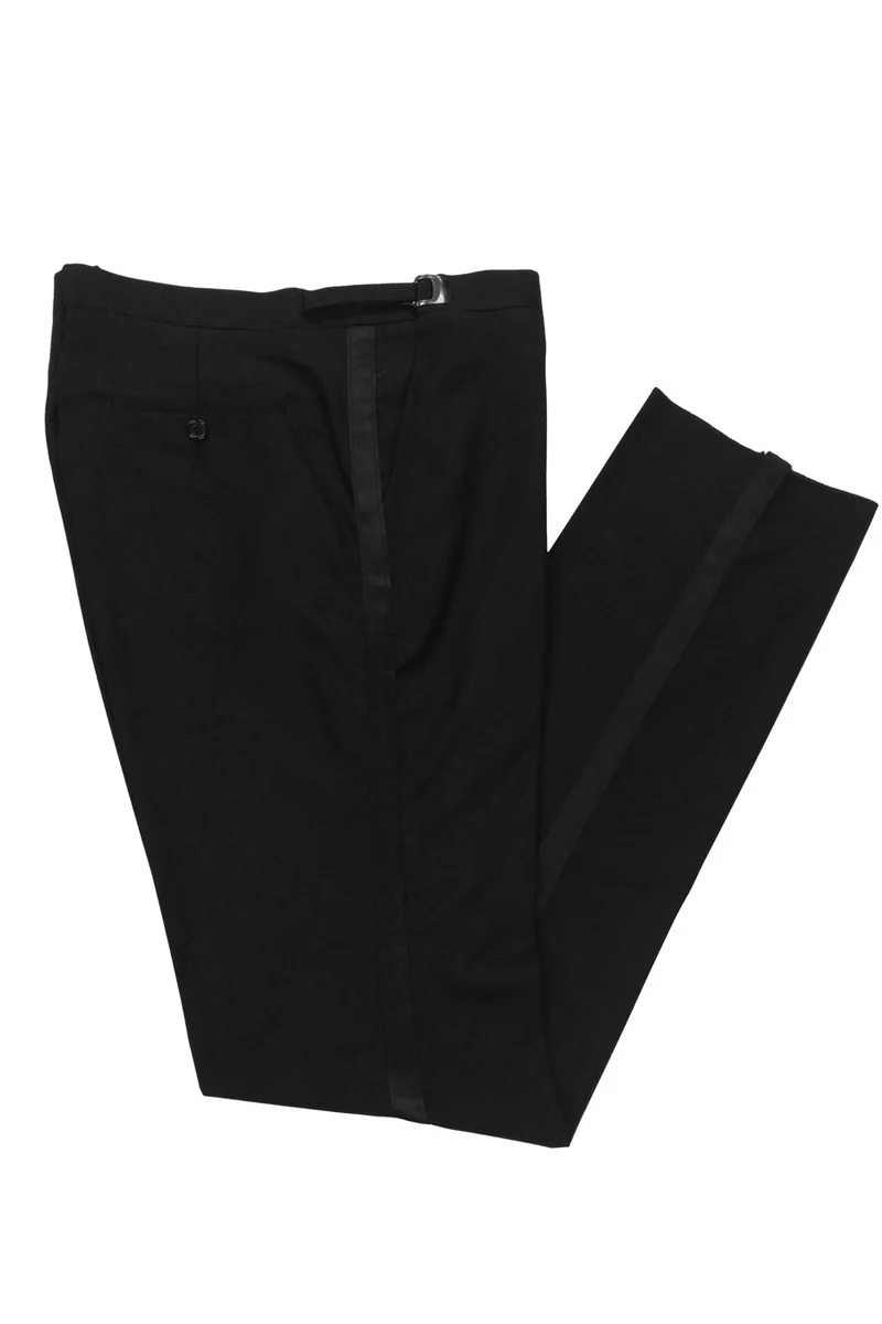 Men's Modern Fit Classic Tail Coat Tuxedo in Black - Image 2