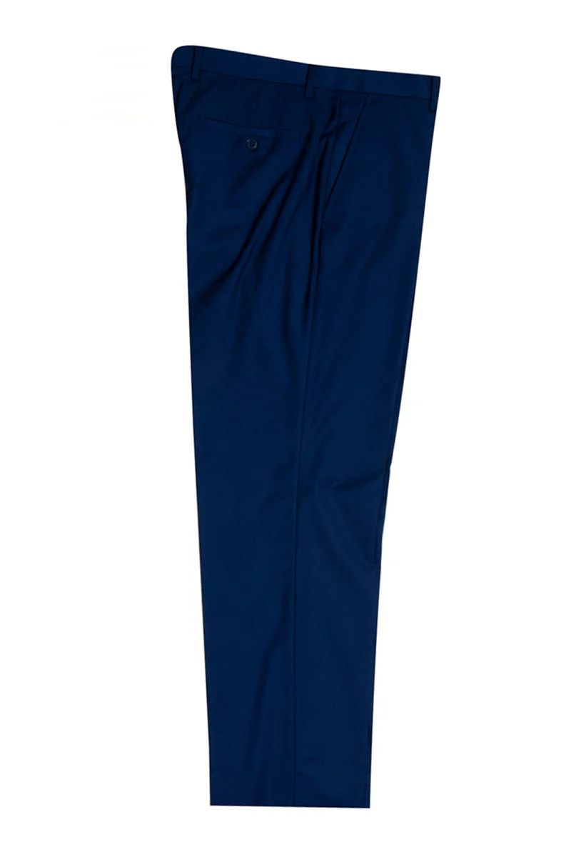 Men's Two Button Vested Stacy Adams Basic Suit in Indigo Blue - Image 3