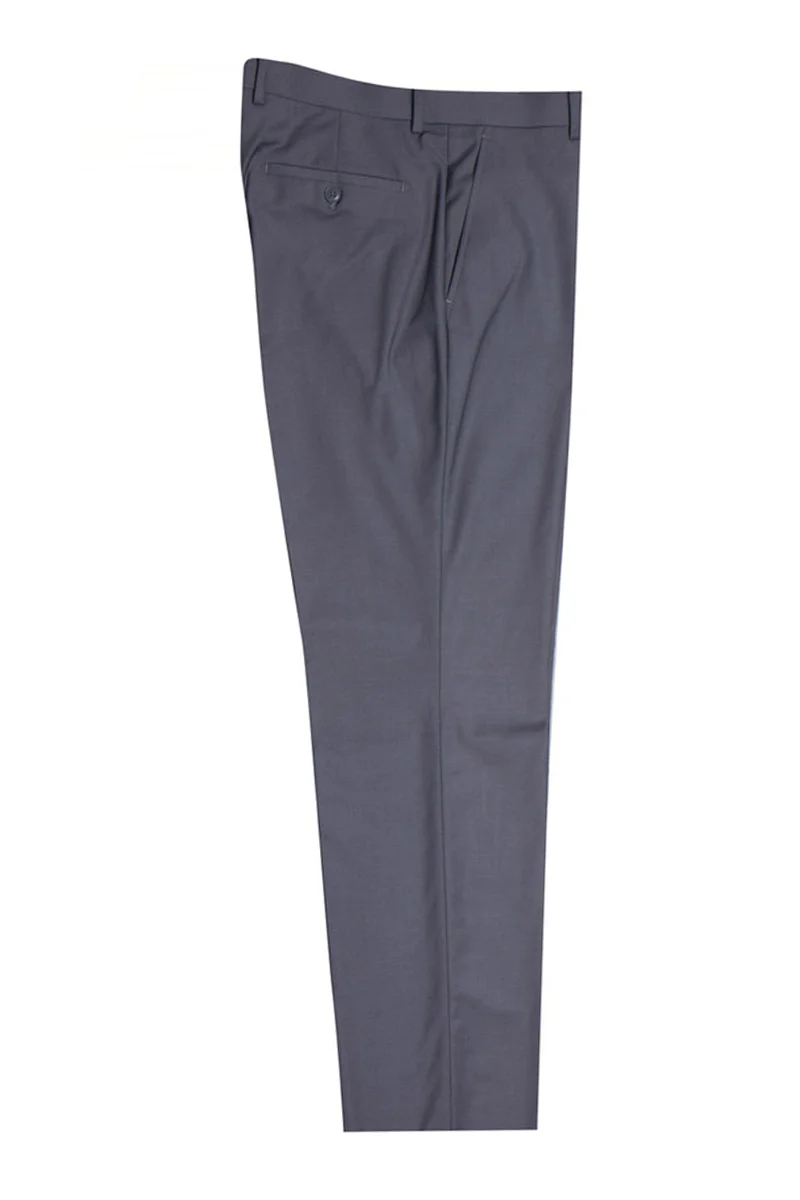 Men's Two Button Vested Stacy Adams Basic Suit in Medium Grey - Image 3
