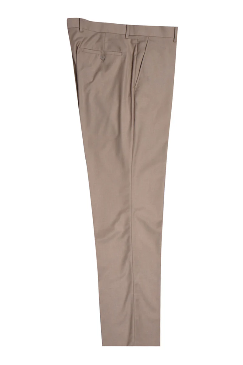 Men's Vested Two Button Notch Lapel Stacy Adams Suit in Tan - Image 2